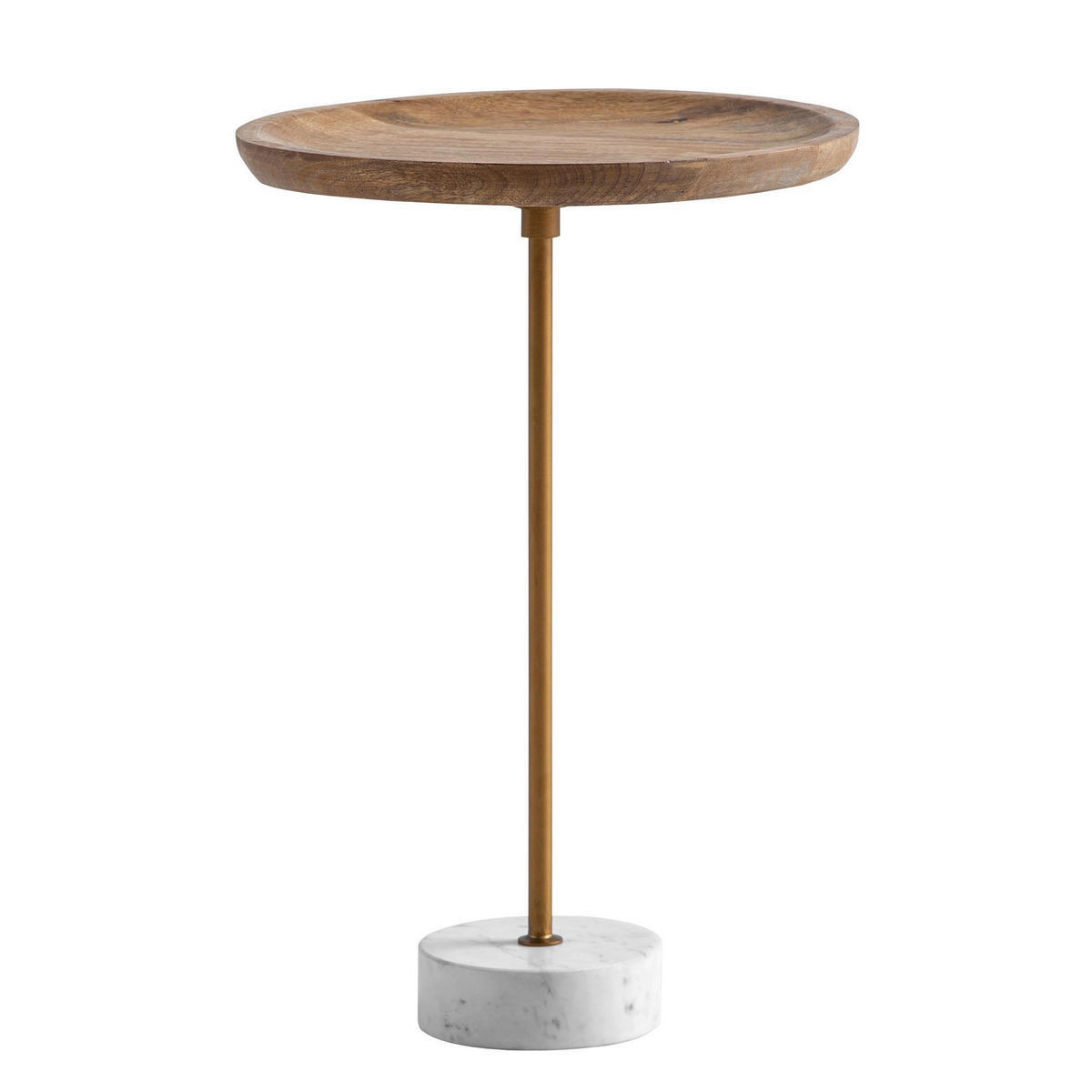 Beistelltisch Mango Marmor B/H/T: ca. 40x55x40 cm Beistelltisch - (40,00/55,00/40,00cm) - Wohnling