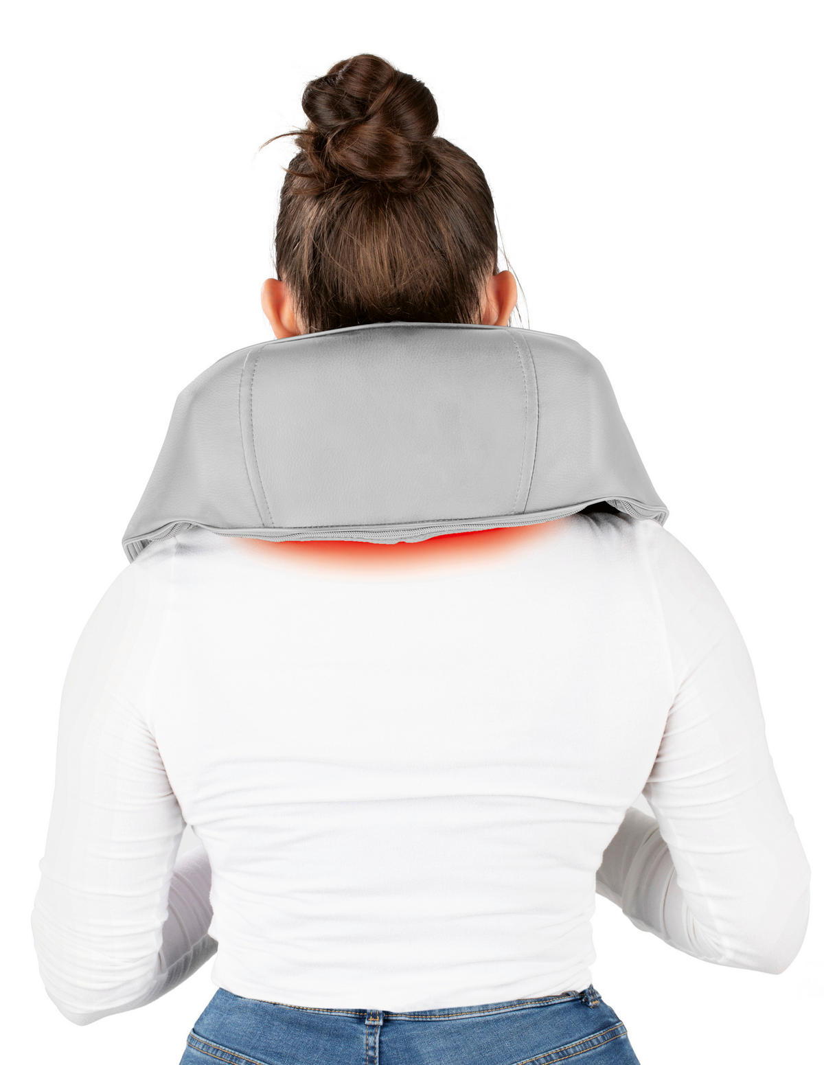 CLEANmaxx Shiatsu-Massagegerät grau lila Shiatsu-Massagegerät_VITALmaxx - lila/grau - CLEANmaxx