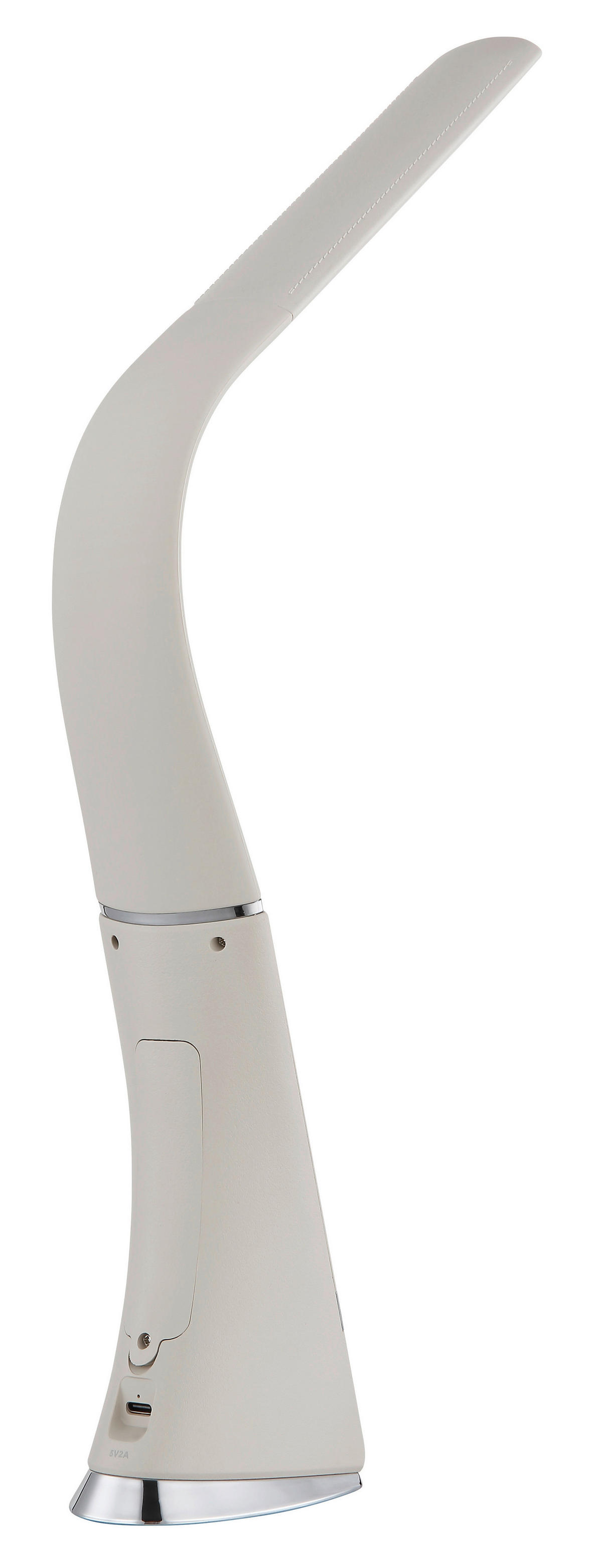 GLOBO Tischleuchte Chrom Satiniert sand PVC Kunststoff B/H/L: ca. 6,5x50x25 cm 1 Brennstellen SOPHIE - sand/Satiniert (25,00/6,50/50,00cm) - GLOBO