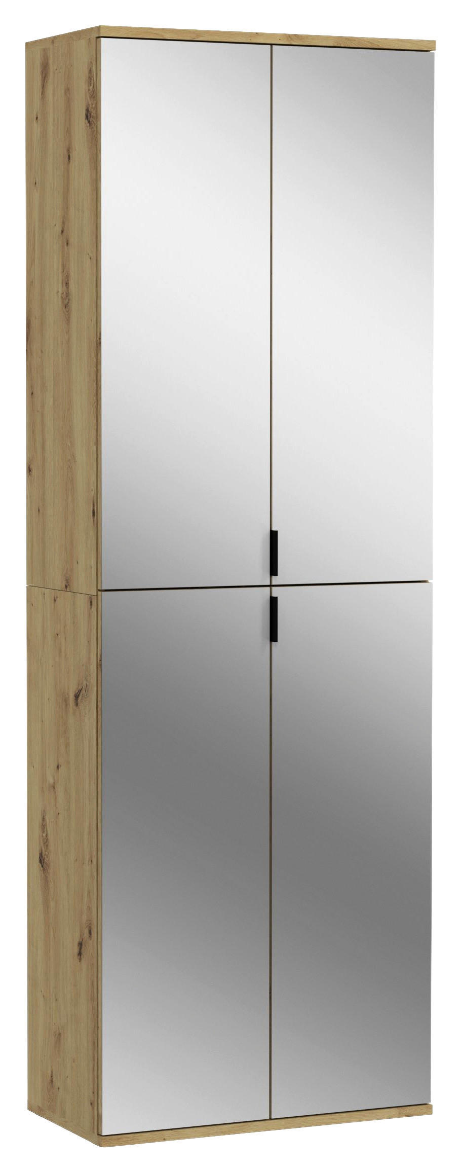 Spiegelschrank PROJEKT Eiche Artisan Nachbildung Spiegel Spanplatte B/H/T: ca. 61x193x34 cm PROJEKT - Eiche (61,00/193,00/34,00cm) - xonox.home