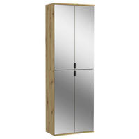 Spiegelschrank PROJEKT Eiche Artisan Nachbildung Spiegel Spanplatte B/H/T: ca. 61x193x34 cm PROJEKT - Eiche (61,00/193,00/34,00cm) - xonox.home