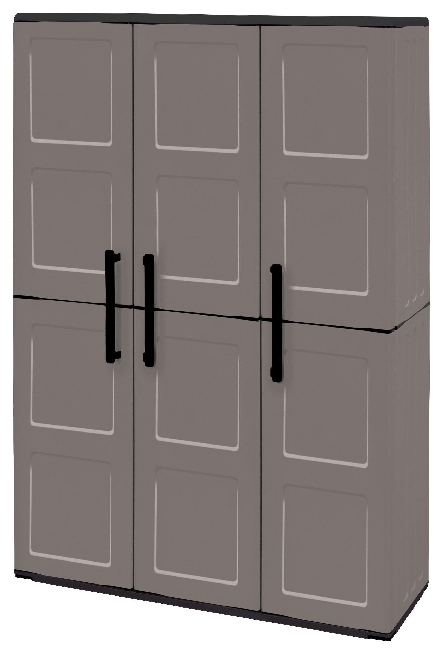 Linea Free Kunststoffschrank Free grau Kunststoff B/H/T: ca. 102x163x37 cm Free - grau (102,00/163,00/37,00cm) - Linea Free
