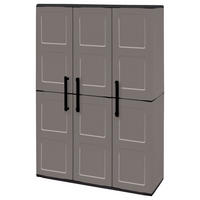 Linea Free Kunststoffschrank Free grau Kunststoff B/H/T: ca. 102x163x37 cm Free - grau (102,00/163,00/37,00cm) - Linea Free