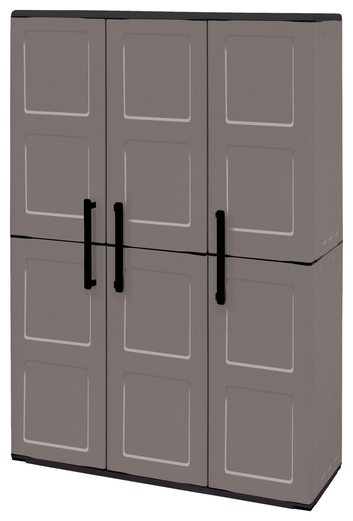 Linea Free Kunststoffschrank Free grau Kunststoff B/H/T: ca. 102x163x37 cm Free - grau (102,00/163,00/37,00cm) - Linea Free