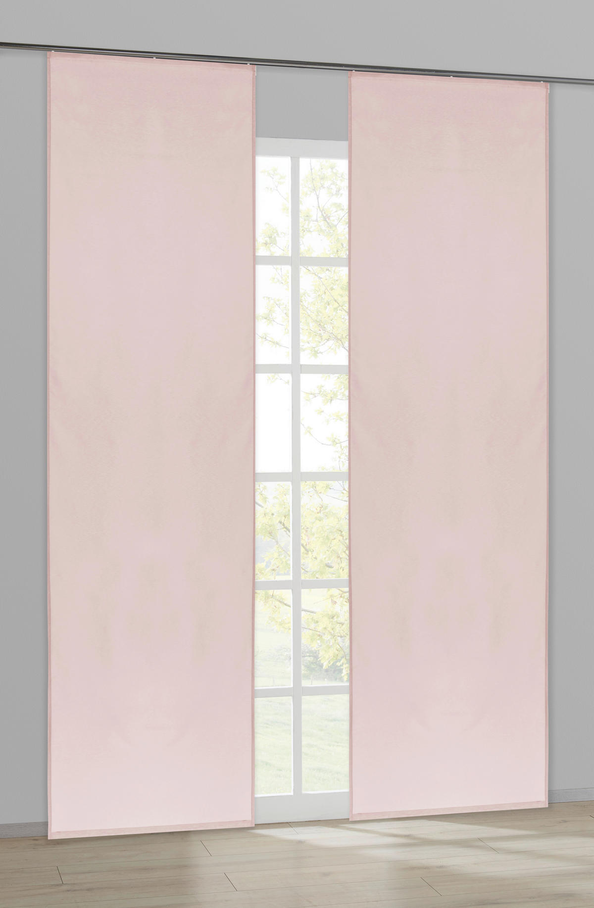 Schiebevorhang Pearl rosé B/L: ca. 60x245 cm Pearl - rosé (60,00/245,00cm) - ACUS design collection