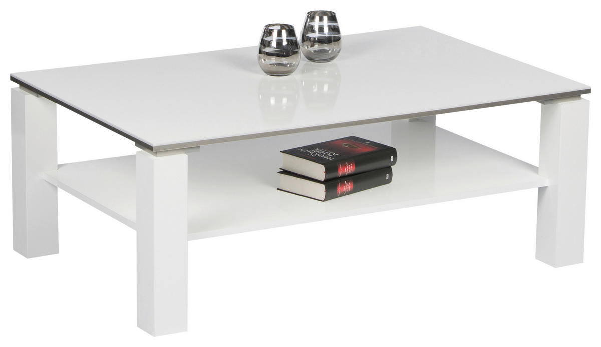 Couchtisch weiß hochglänzend B/H/T: ca. 110x41x70 cm Romy_83-606-13_Couchtisch - weiß (110,00/41,00/70,00cm)