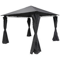Pavillon Emil grau Stahl B/H/L: ca. 300x260x300 cm Emil - grau (300,00/300,00/260,00cm)