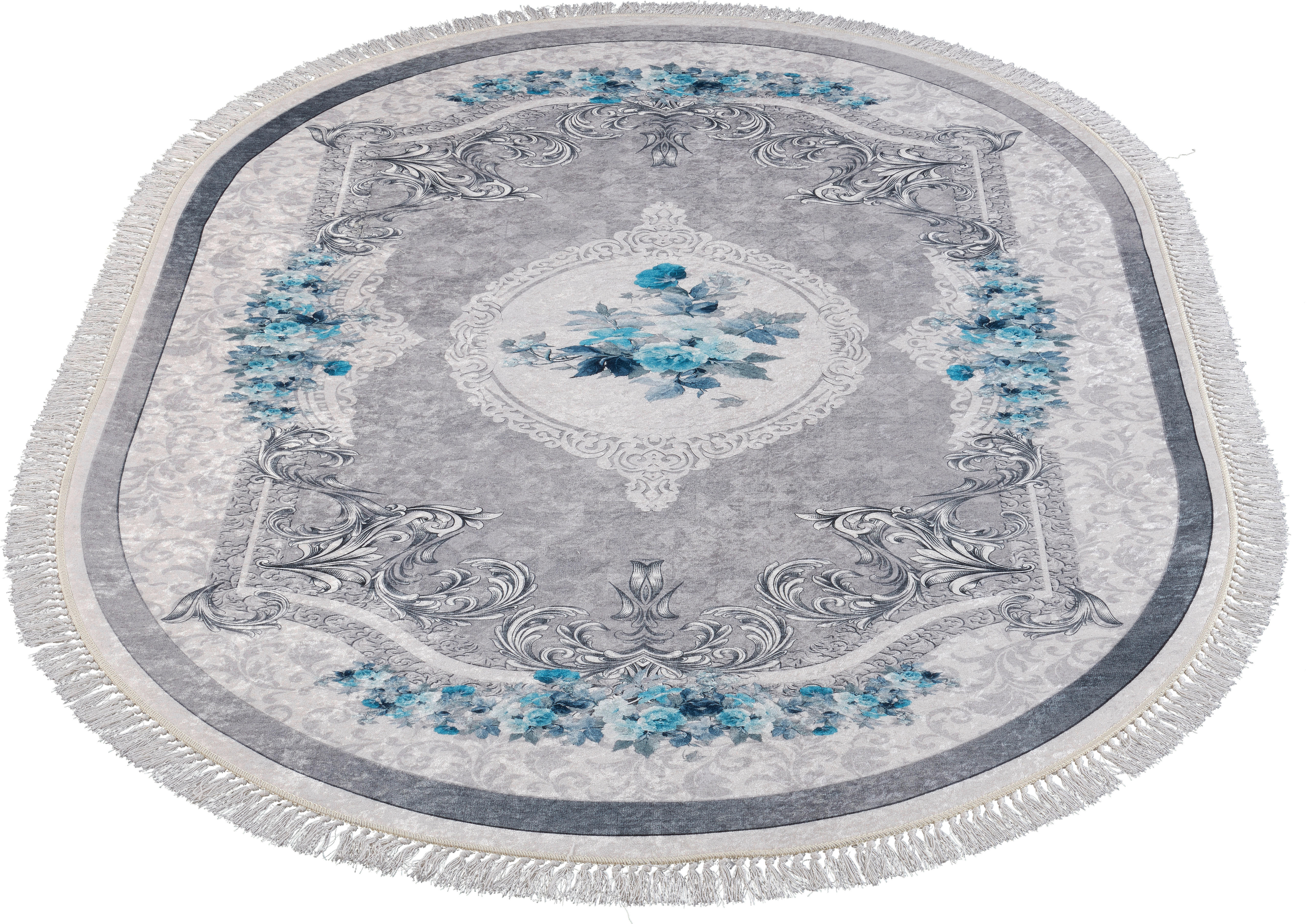 Thumbnail - Druckteppich Sunshine grau B/L: ca. 140x200 cm