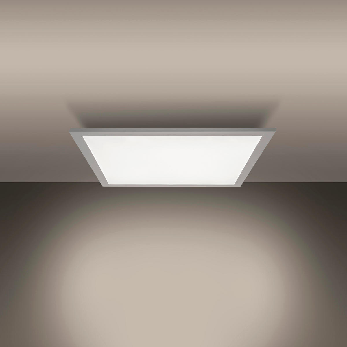 Näve Leuchten LED-Deckenpanel weiß Metall Kunststoff B/H/T: ca. 59,5x6x59,5 cm NICO - weiß (59,50/6,00/59,50cm) - Näve Leuchten