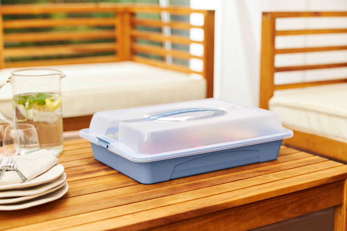 Rotho Party-Butler COOL & FRESH blau B/H/L: ca. 29,5x11x43,5 cm COOL & FRESH - blau (43,50/29,50/11,00cm) - Rotho