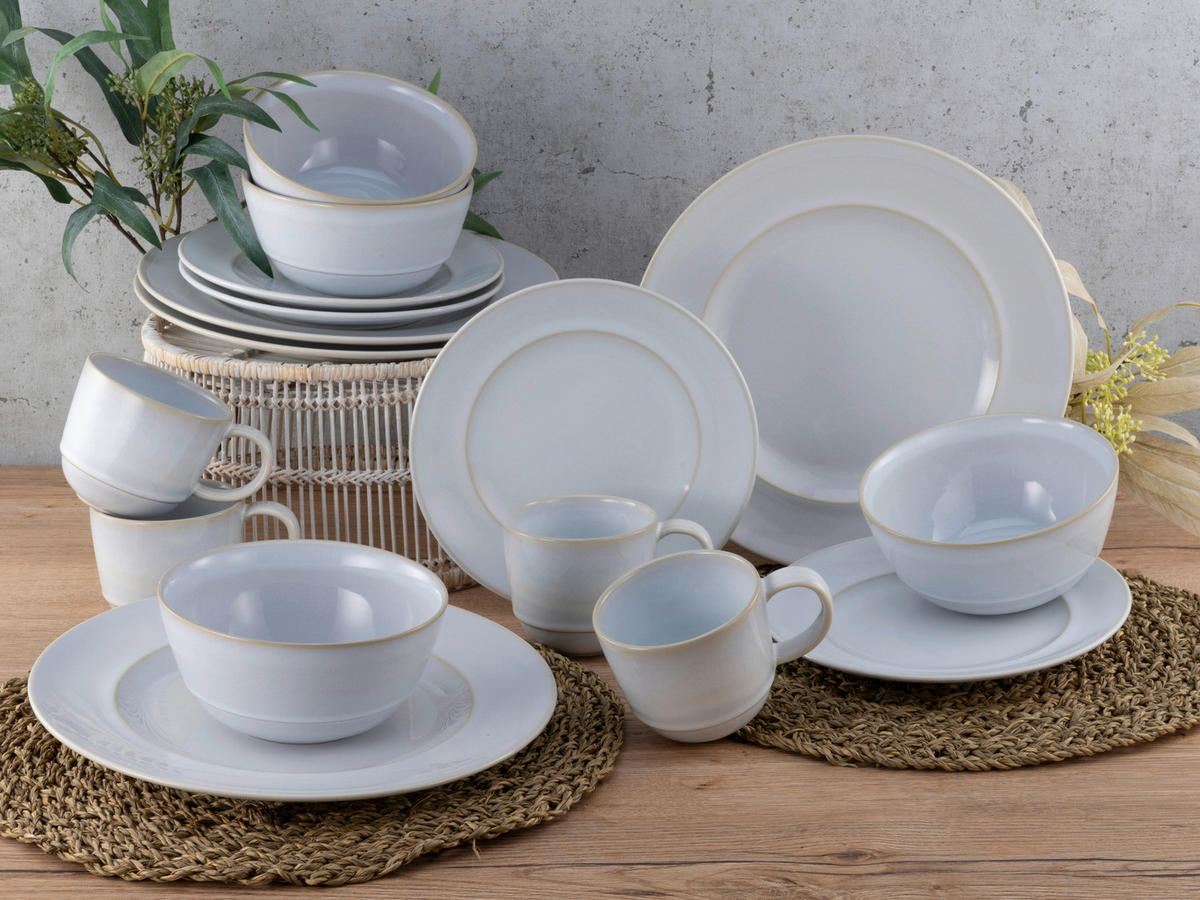 CreaTable Kombiservice ANTIQUE sand Steinzeug 16 tlg. ANTIQUE - sand - CreaTable