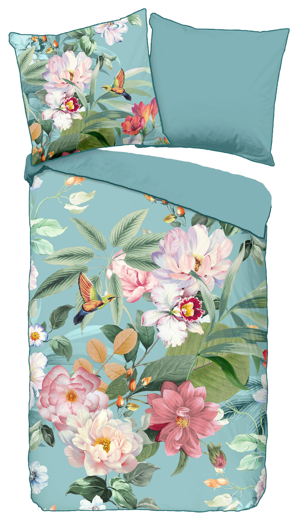 Baumwoll Bettwäsche Fungi Satin Fungi - Multi (135,00/200,00cm) - Descanso