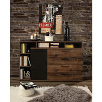 Sideboard  schlamm schwarz Eiche Nachbildung B/H/T: ca. 153,1x98,5x41,3 cm Jacky_Sideboard - Eiche/schlamm (153,10/98,50/41,30cm)