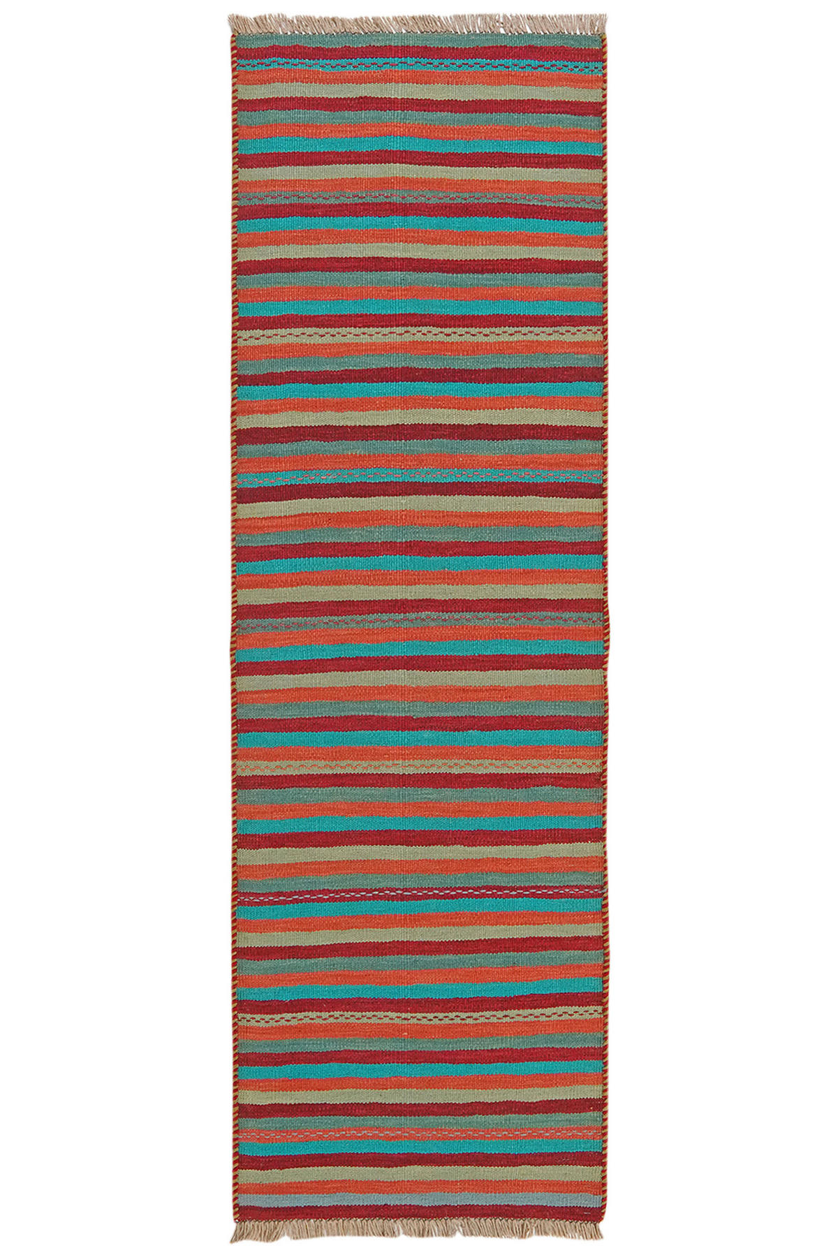 PersaTepp Teppich Kelim Gashgai multicolor B/L: ca. 63x195 cm Kelim Gashgai - multicolor (63,00/195,00cm) - PersaTepp
