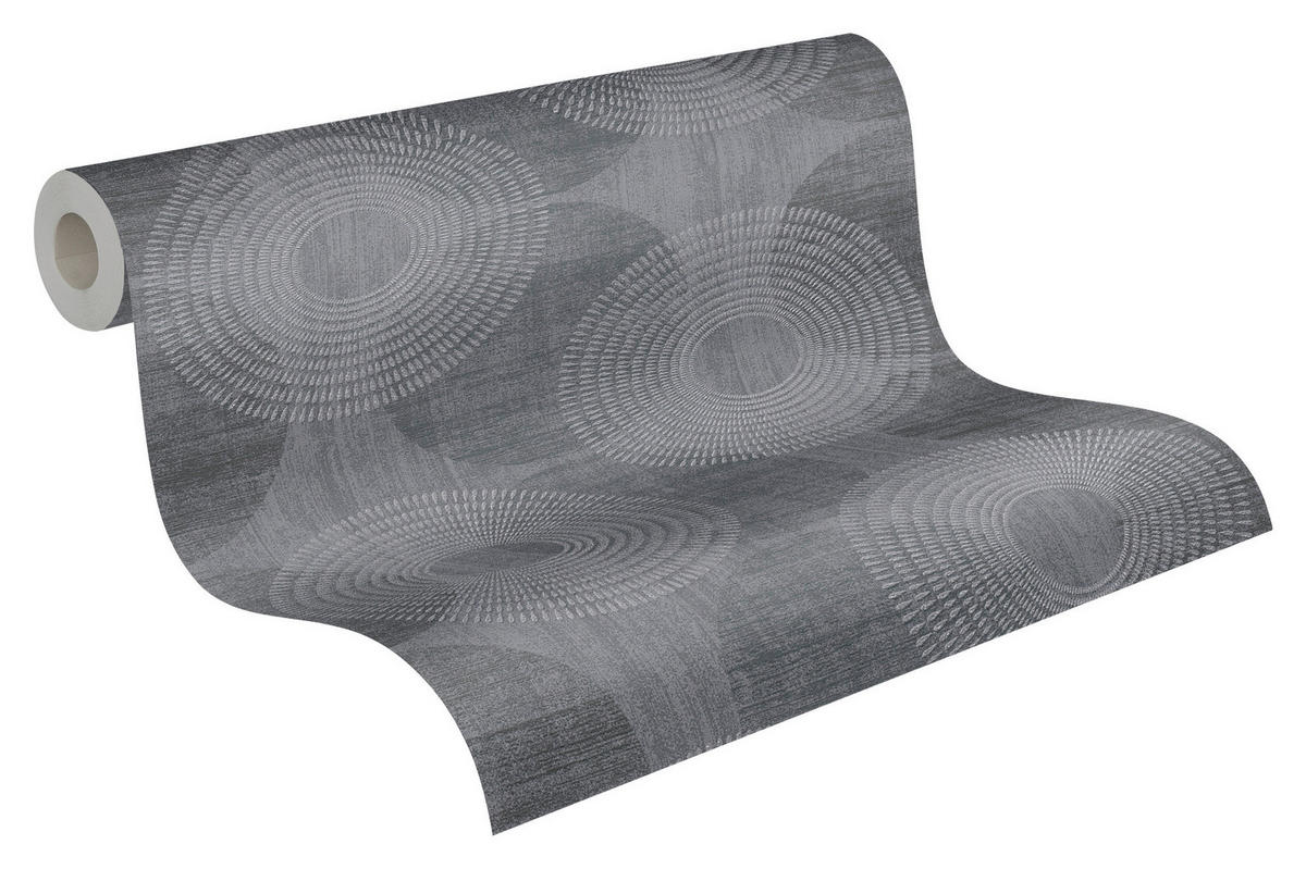 A.S.Creation Vliestapete Attractive Punkte schwarz B/L: ca. 53x1005 cm Attractive - schwarz (53,00/1005,00cm) - A.S.Creation