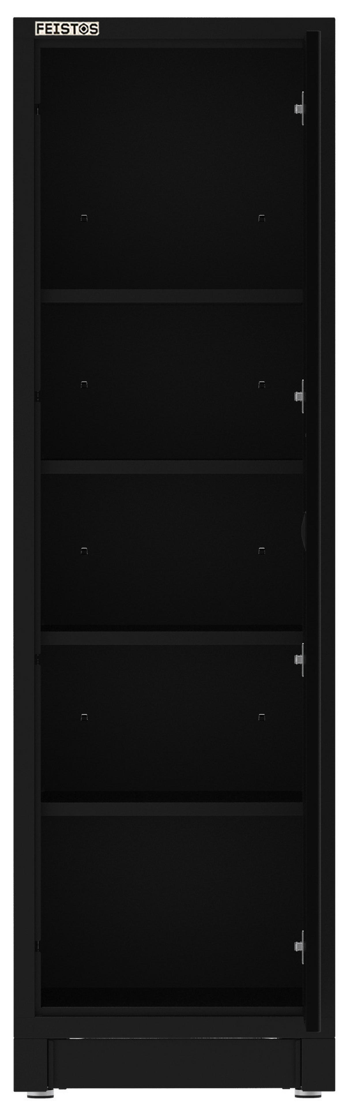 Hochschrank EOS Blackline schwarz B/H/L: ca. 60x200x61 cm EOS Blackline - schwarz (61,00/60,00/200,00cm) - Feistos