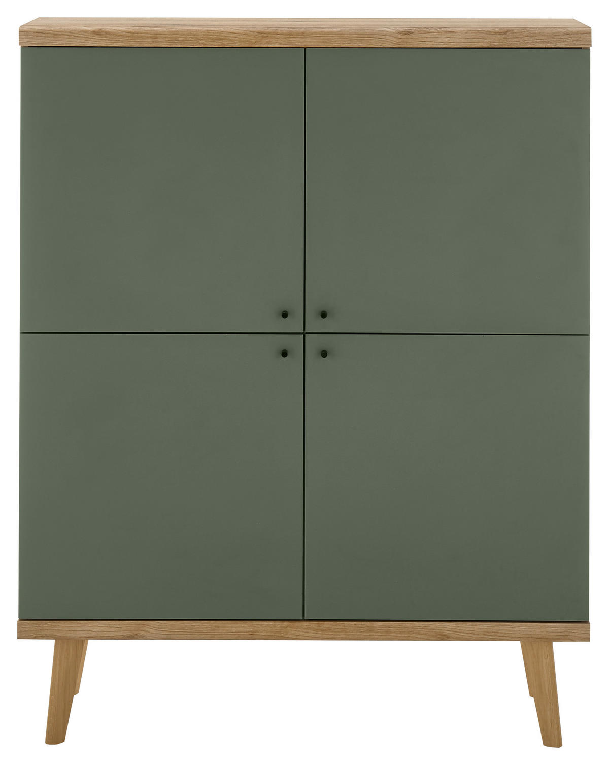 Highboard Alva Eiche Evoke Coast Nachbildung salbei B/H/T: ca. 107x134x40 cm Alva - Eiche/salbei (107,00/134,00/40,00cm)