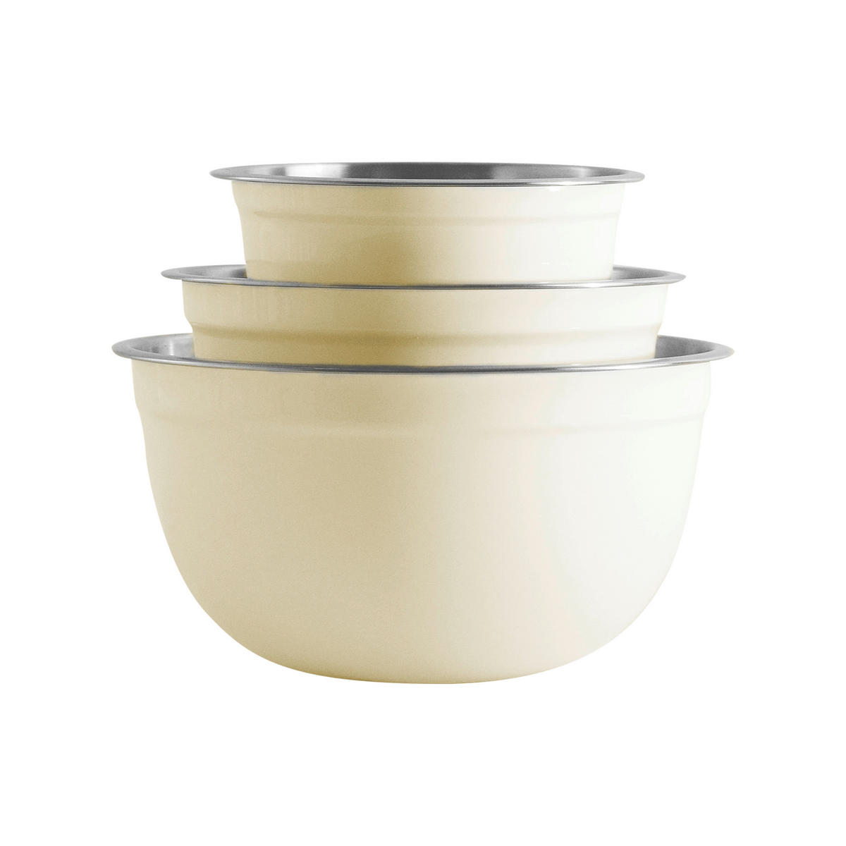 SAN IGNACIO Schalenset Natur beige Edelstahl Natur - beige - SAN IGNACIO