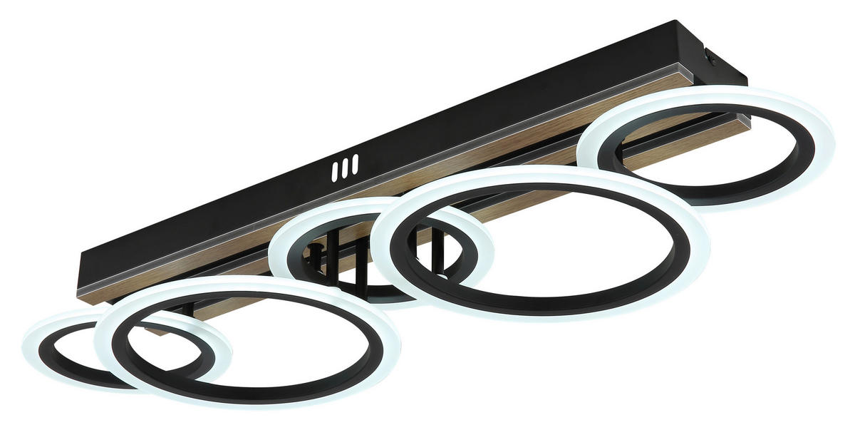 GLOBO Deckenventilator Deckenleuchte-Blevins - schwarz (81,00/30,00/15,00cm) - GLOBO