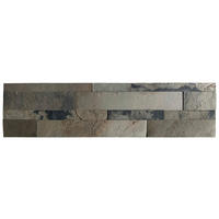 ASCountryStone Wandpaneel graubraun B/L/S: ca. 15x60x0,2 cm Wandpaneel_Dünnschiefer_10Stck. - graubraun (15,00/60,00cm) - ASCountryStone