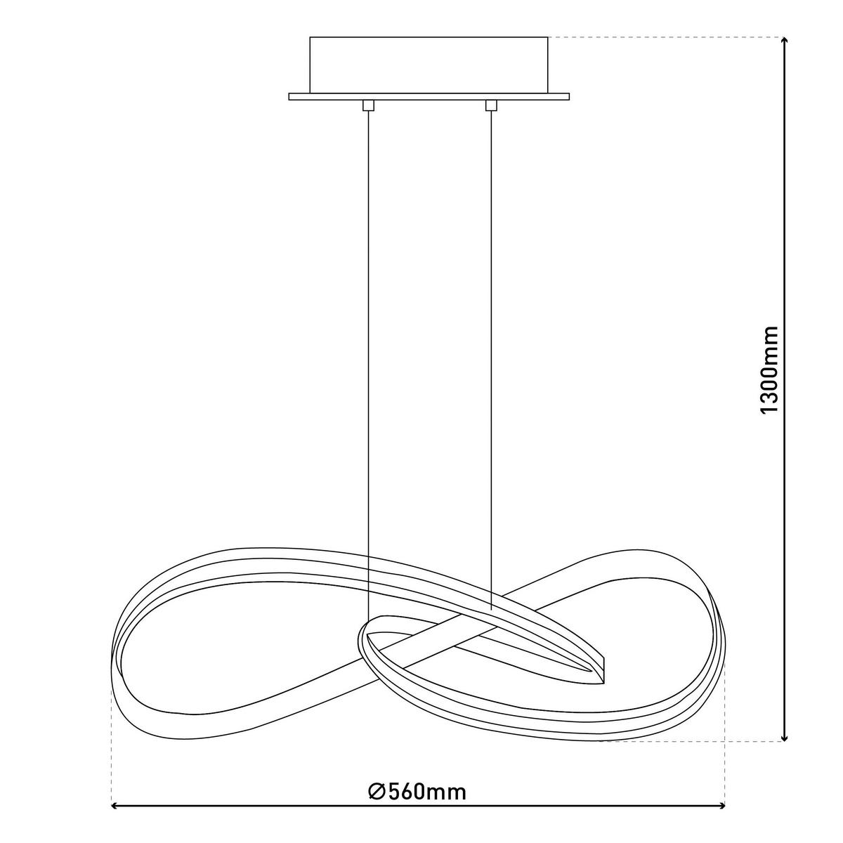 Näve Leuchten LED-Pendelleuchte weiß Kunststoff Metall B/H/T/D: ca. 56x130x56x56 cm ODRIVE - weiß (56,00/130,00/56,00cm) - Näve Leuchten