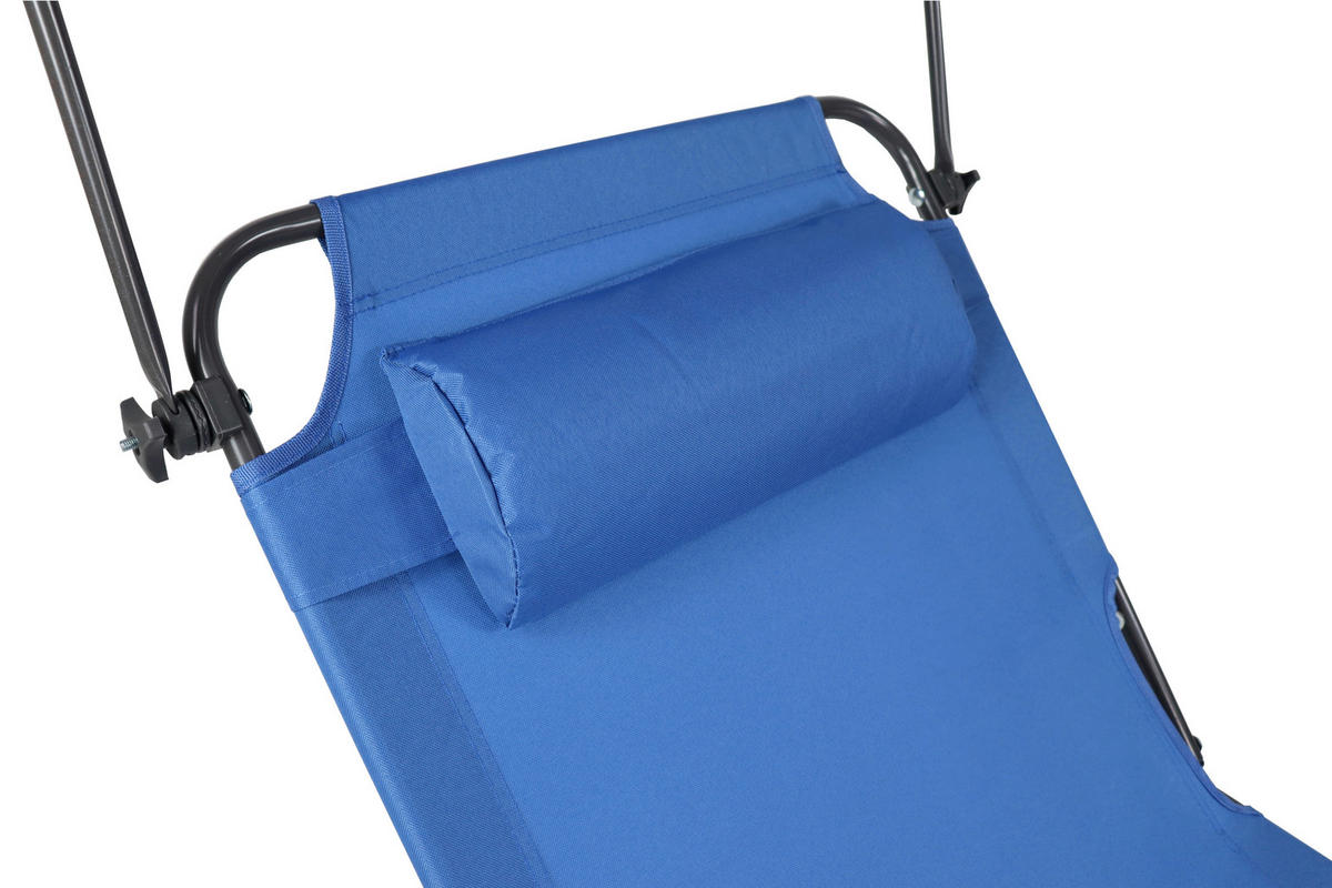 VCM Sonnenliege Bindox blau Stahl B/H/L: ca. 55x24x185 cm Bindox - blau (185,00/55,00/24,00cm) - VCM