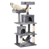 PawHut Kratzbaum grau Polypropylen B/H/L: ca. 50x60x145 cm Kratzbaum - grau (145,00/50,00/60,00cm) - PawHut