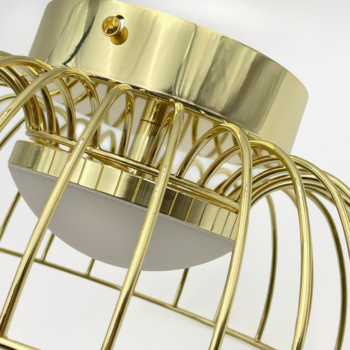 Lamkur Deckenleuchte gold Stahl B/H/L: ca. 27x27x17 cm Betsy - gold (17,00/27,00/27,00cm) - Lamkur