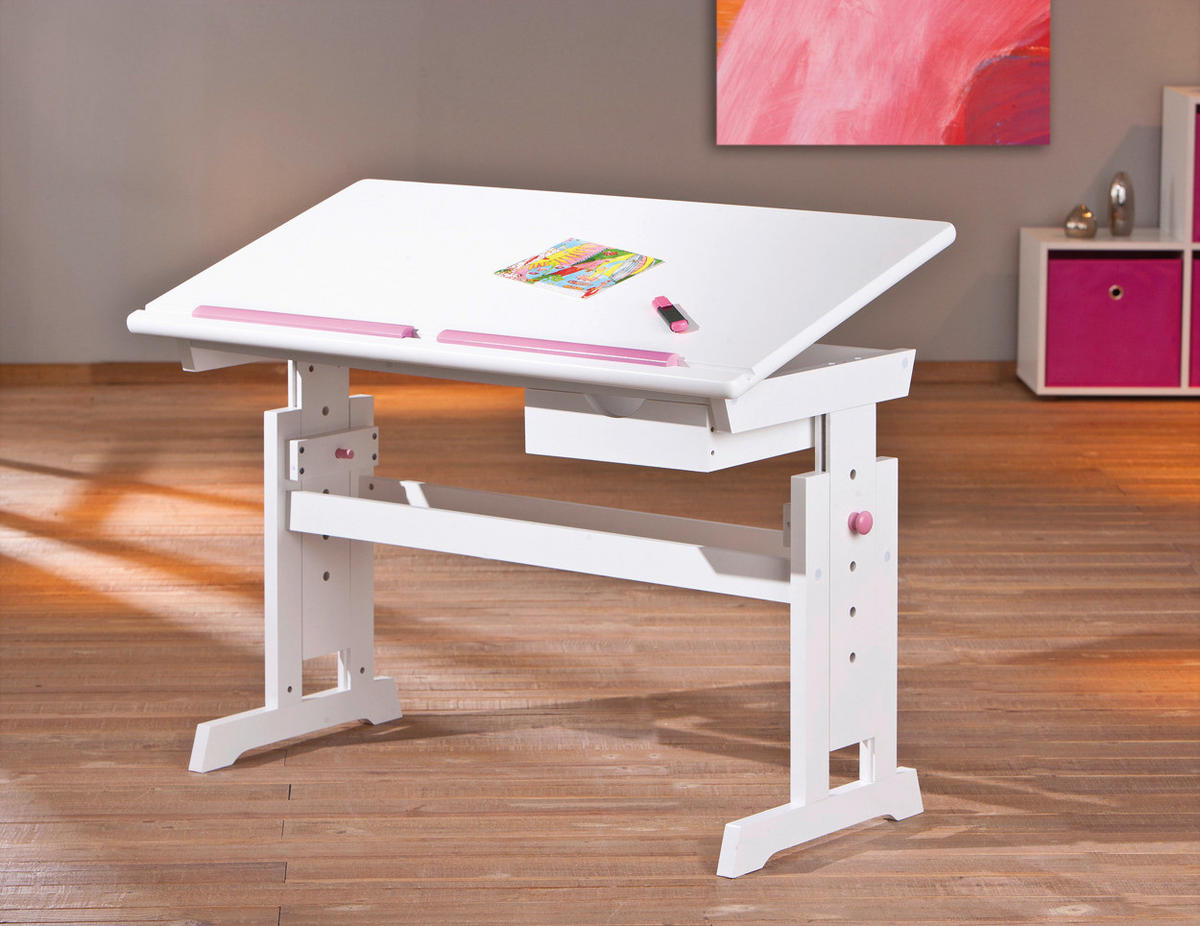 Schreibtisch Baru weiß Baru - weiß (109,00/63,00/55,00cm) - Inter Link