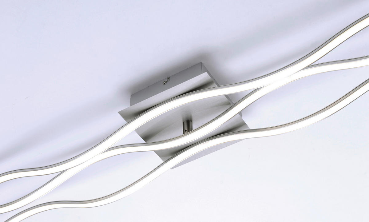 Just Light Deckenleuchte 15167-55 Chrom Stahl Kunststoff B/L: ca. 16x140 cm LED-Deckenleuchte_Wave - Chrom (16,00/140,00cm) - Just Light