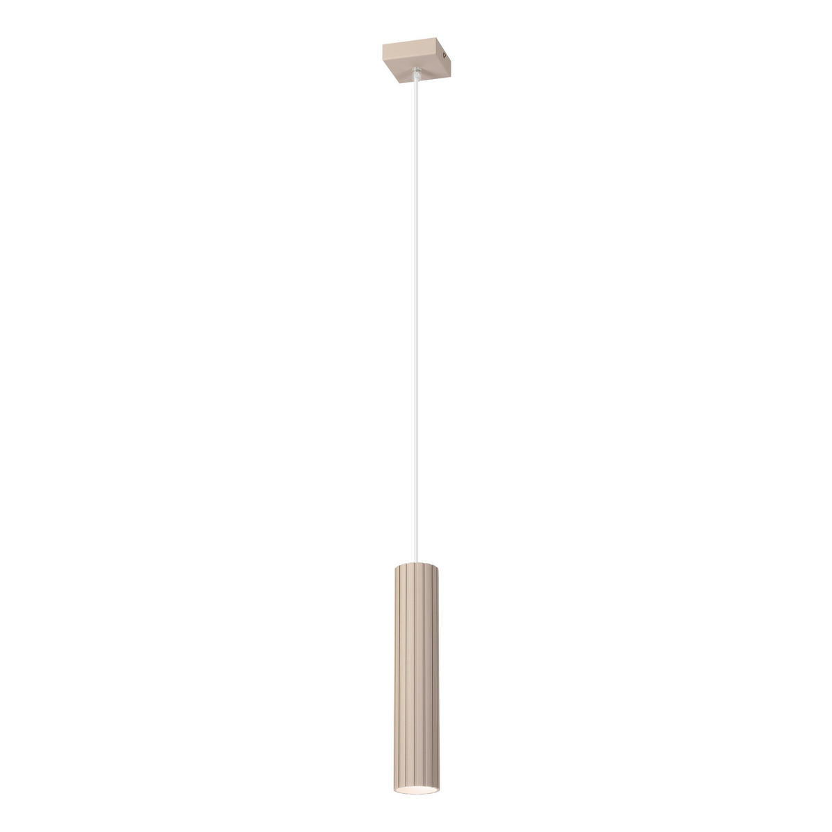 Lamkur Strahler beige Stahl B/H/L: ca. 6,5x118x6,5 cm 1 Brennstellen Prisma - beige (6,50/6,50/118,00cm) - Lamkur