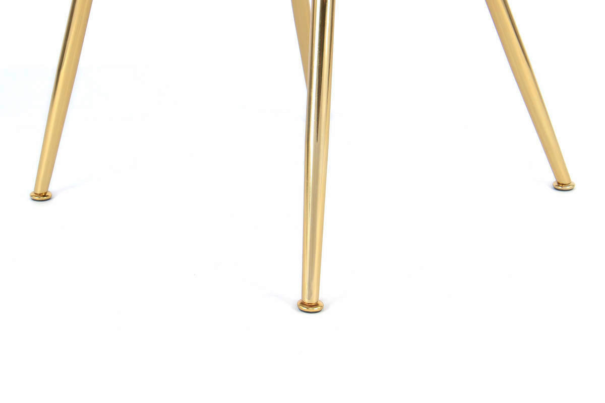 Stuhl Jolene 100 rosa Microfaser B/H/T: ca. 60x77x63 cm Jolene 100 - gold/rosa (60,00/77,00/63,00cm) - 360 Living