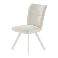 Drehstuhl  hellbeige weiß Microfaser Metall B/H/T: ca. 46x86x61 cm Föhr_Drehstuhl_6003478 - hellbeige/weiß (46,00/86,00/61,00cm)