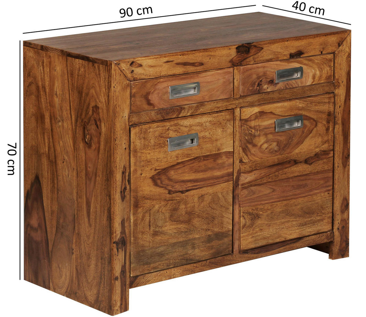 Sideboard natur B/H/T: ca. 90x70x40 cm Sideboard - natur (90,00/70,00/40,00cm) - Wohnling