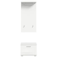Garderobe PREGO weiß B/H/T: ca. 55x191x37 cm PREGO - weiß (55,00/191,00/37,00cm) - xonox.home