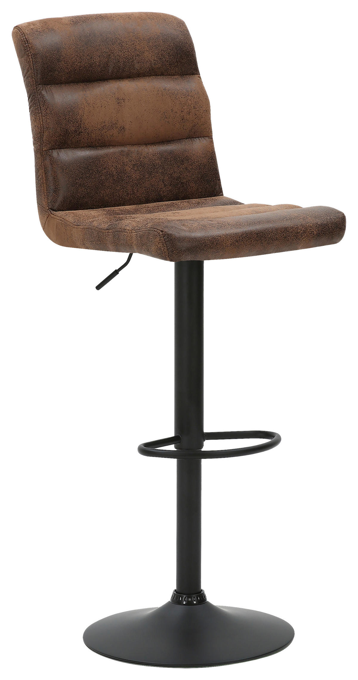 Barhocker PHIL Polyester B/H/T: ca. 42x100x51 cm PHIL - braun/schwarz (42,00/100,00/51,00cm) - byLIVING