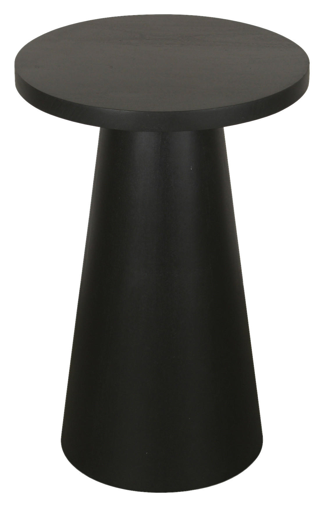 Beistelltisch CONE schwarz lackiert Akazie H/D: ca. 60x35 cm CONE - schwarz (35,00/60,00cm) - byLIVING