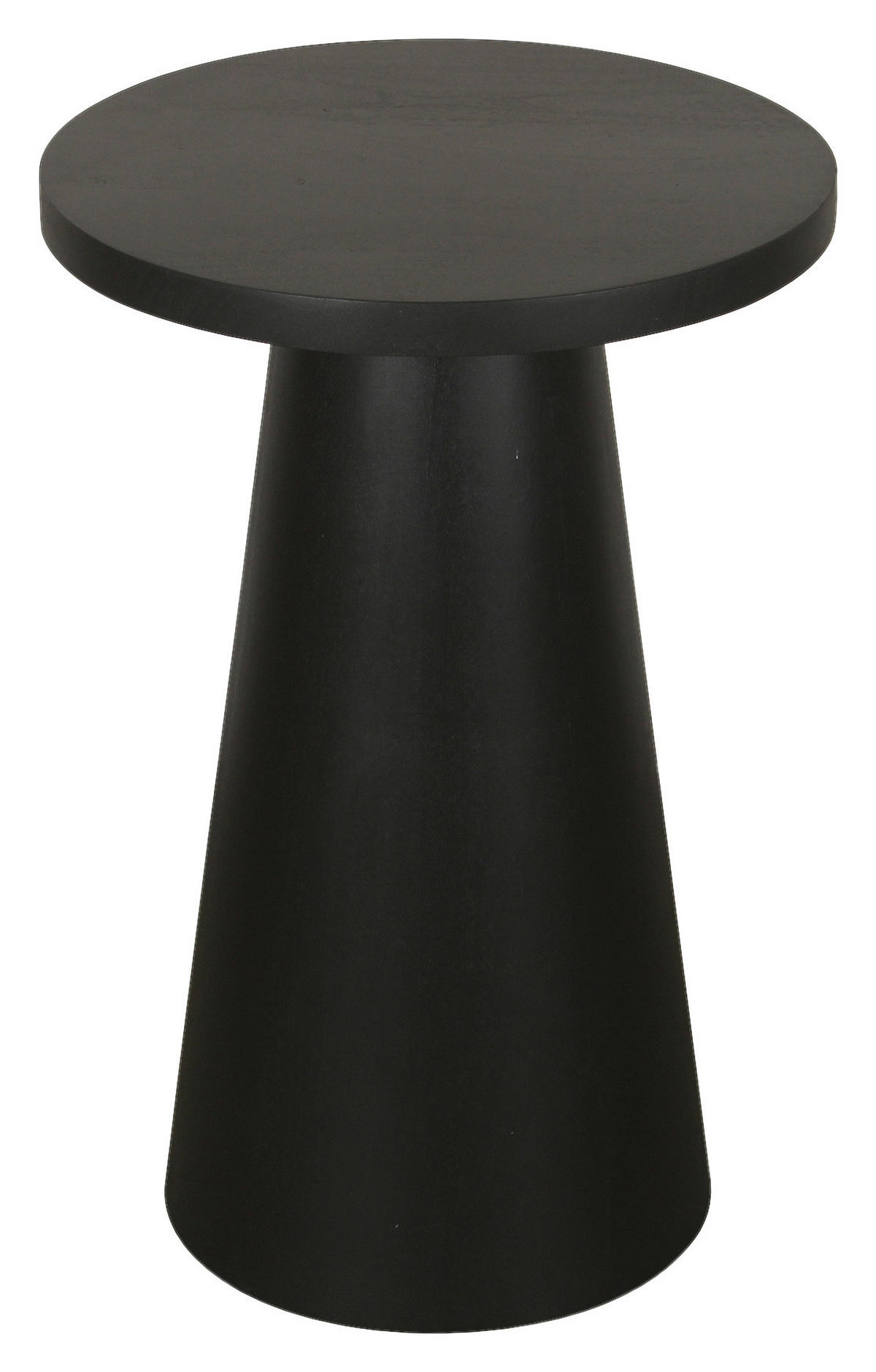 Beistelltisch CONE schwarz lackiert Akazie H/D: ca. 60x35 cm CONE - schwarz (35,00/60,00cm) - byLIVING