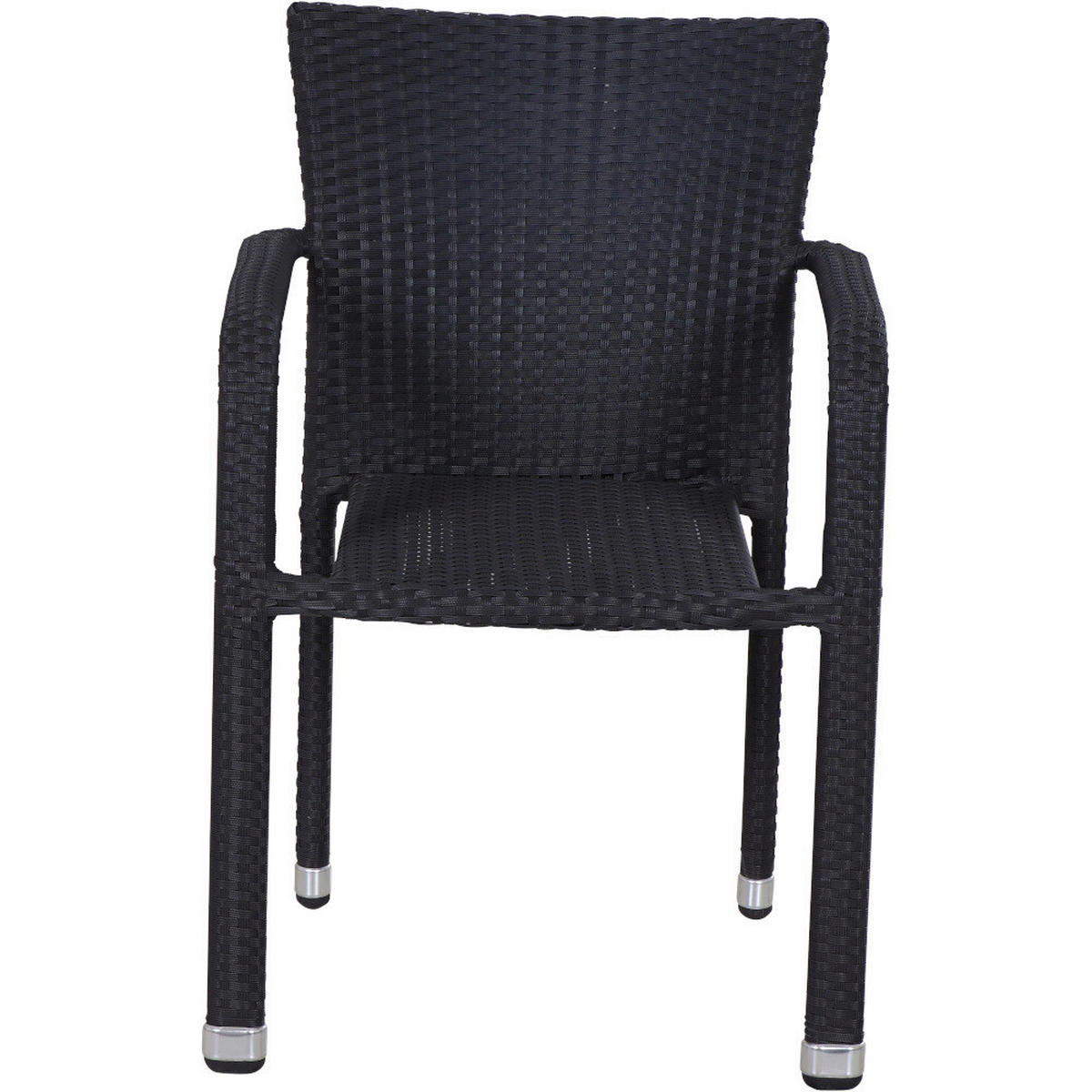 Gardamo Stapelsessel MINAS schwarz Aluminium MINAS - schwarz - Gardamo