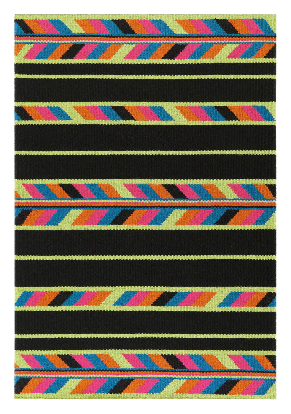Arte Espina Kurzflorteppich Craft 8053 schwarz B/L: ca. 170x240 cm Craft 8053 - schwarz/mehrfarbig (170,00/240,00cm) - Arte Espina