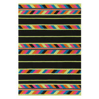 Arte Espina Kurzflorteppich Craft 8053 schwarz B/L: ca. 170x240 cm Craft 8053 - schwarz/mehrfarbig (170,00/240,00cm) - Arte Espina