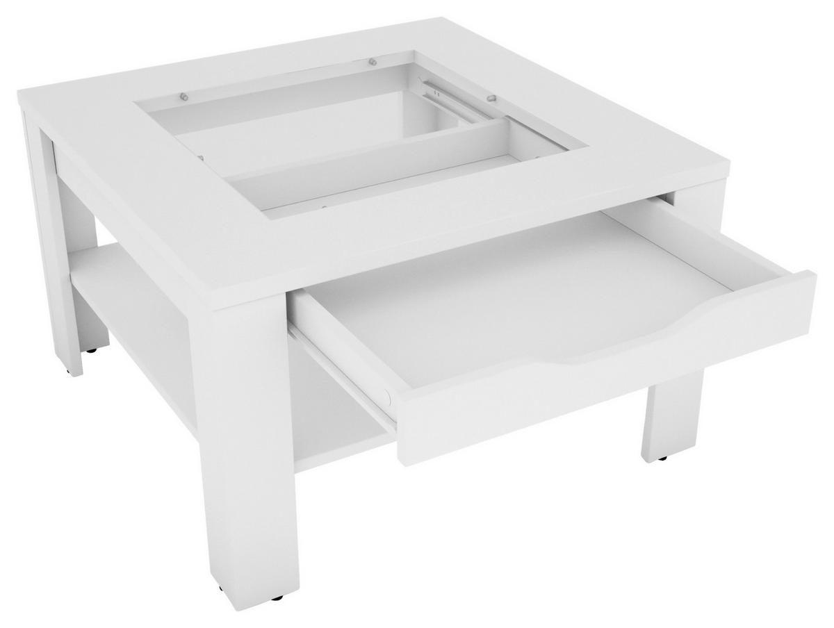 Couchtisch RALPH weiß B/H/T: ca. 67x43x67 cm RALPH - weiß (67,00/43,00/67,00cm) - byLIVING