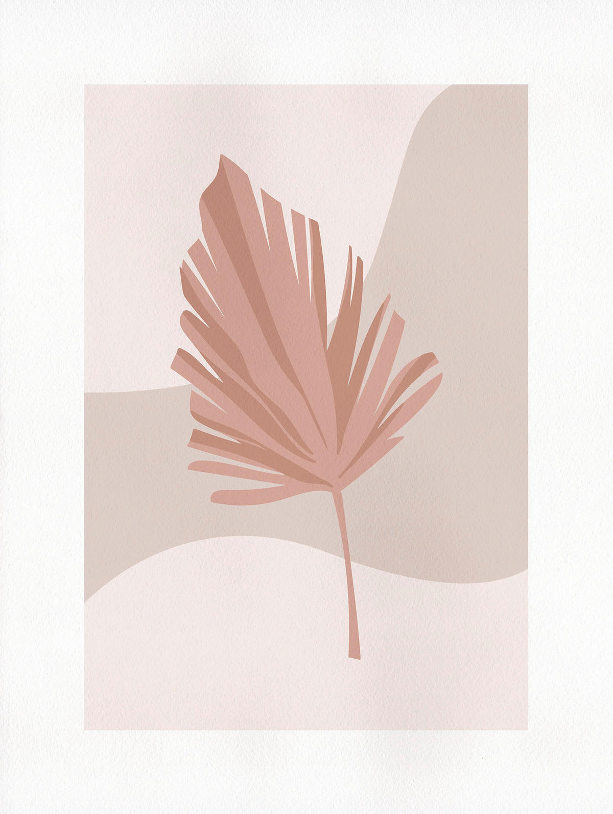 Komar Poster Minimalist Leaf Lover Abstrakt B/L: ca. 30x40 cm Minimalist Leaf Lover - (30,00/40,00cm) - Komar