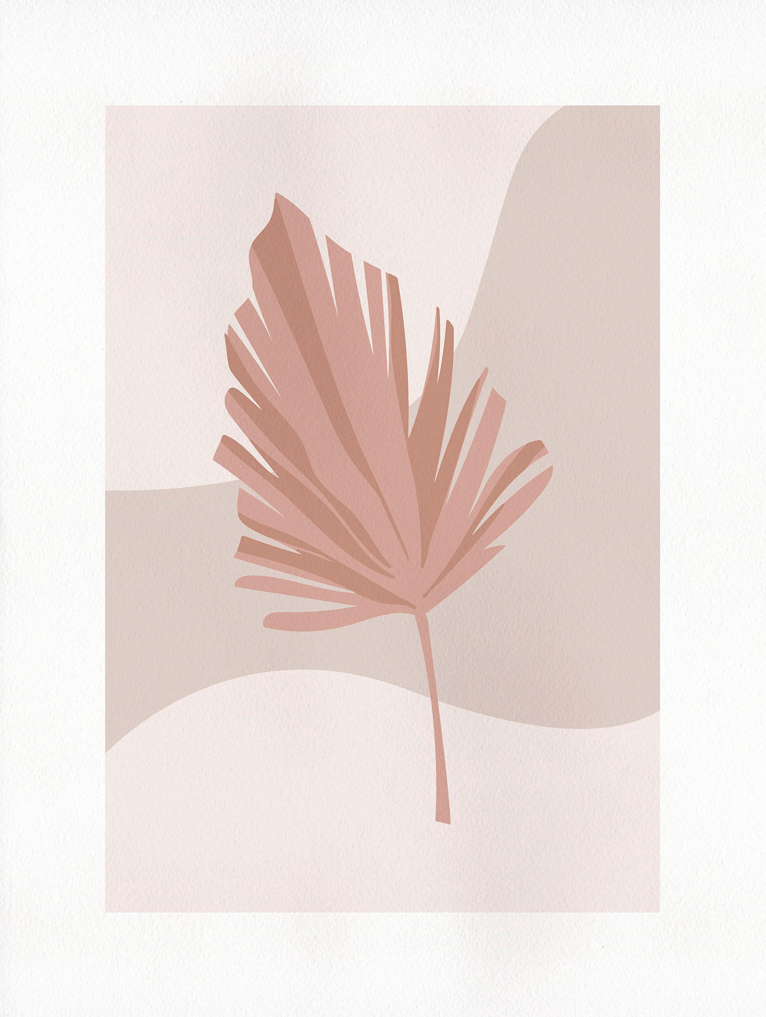 Komar Poster Minimalist Leaf Lover Abstrakt B/L: ca. 30x40 cm günstig online kaufen