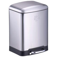 Dirt Devil Treteimer silber Edelstahl B/H/T: ca. 23x32,5x22,5 cm Treteimer - silber (23,00/32,50/22,50cm) - Dirt Devil