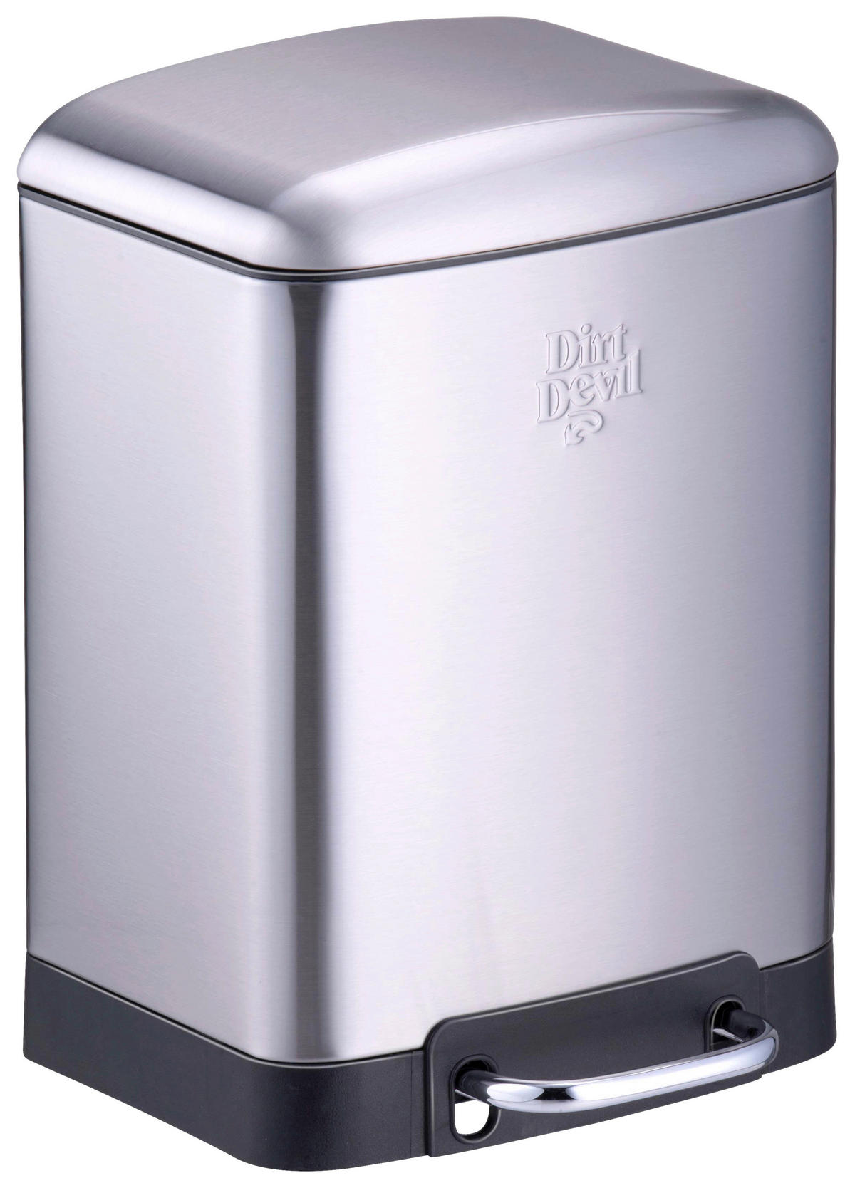 Dirt Devil Treteimer silber Edelstahl B/H/T: ca. 23x32,5x22,5 cm Treteimer - silber (23,00/32,50/22,50cm) - Dirt Devil