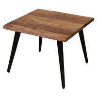 Couchtisch CADDY natur schwarz pulverbeschichtet B/H/T: ca. 60x45x60 cm CADDY - natur/schwarz (60,00/45,00/60,00cm) - byLIVING