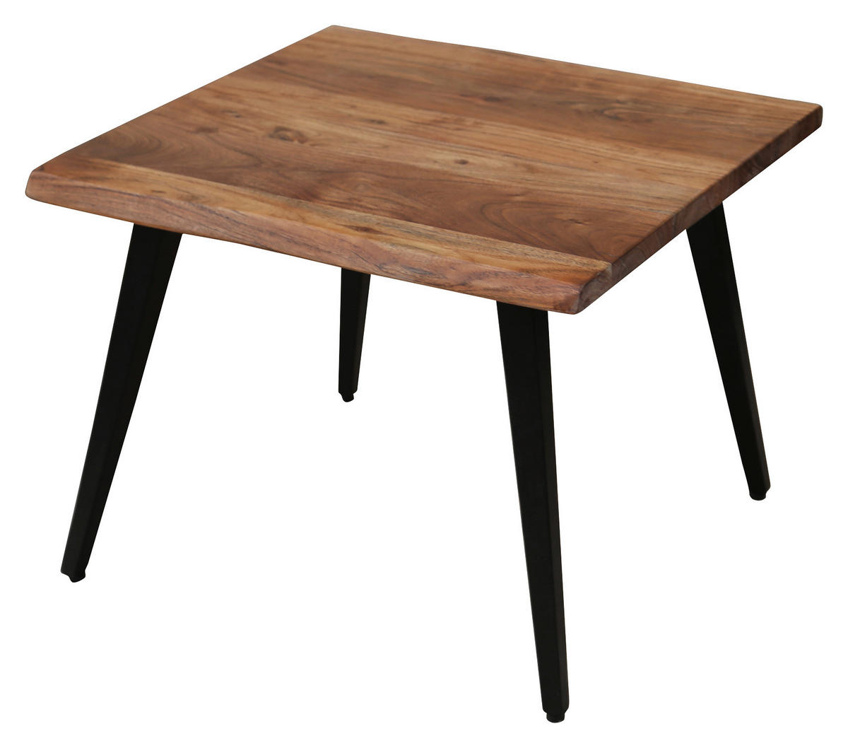 Couchtisch CADDY natur schwarz pulverbeschichtet B/H/T: ca. 60x45x60 cm CADDY - natur/schwarz (60,00/45,00/60,00cm) - byLIVING