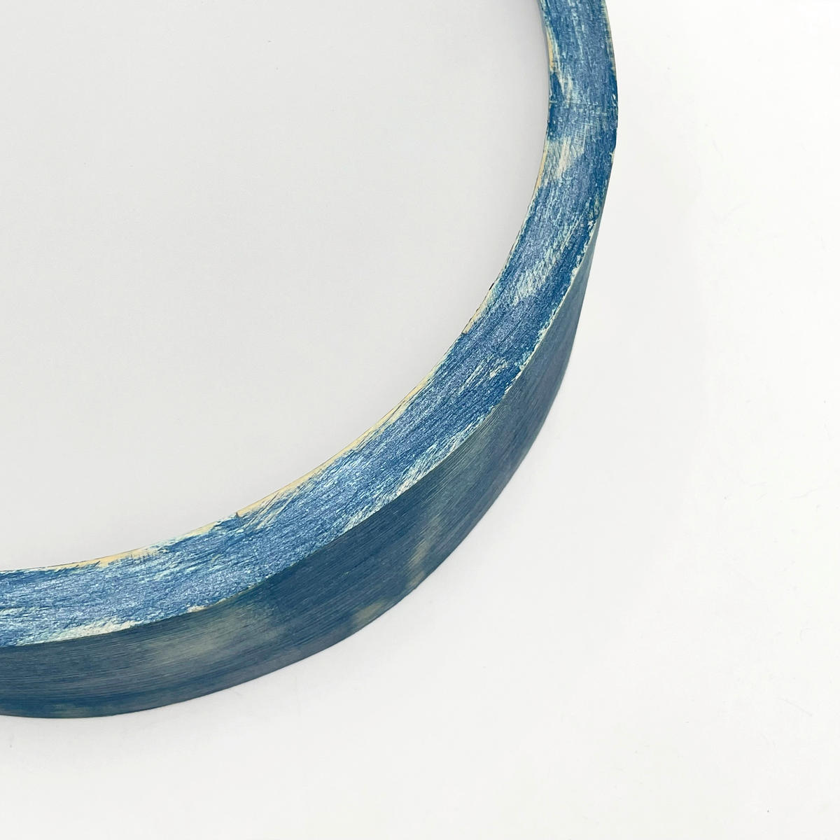 Lamkur Deckenleuchte hellbraun blau Glas Holz B/H/L: ca. 28x28x10 cm 1 Brennstellen Eveline - blau/hellbraun (10,00/28,00/28,00cm) - Lamkur