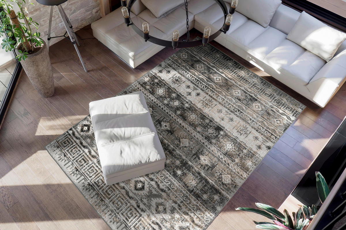 360Living Teppich Ariya grau B/L: ca. 160x230 cm Ariya - grau (160,00/230,00cm) - 360Living
